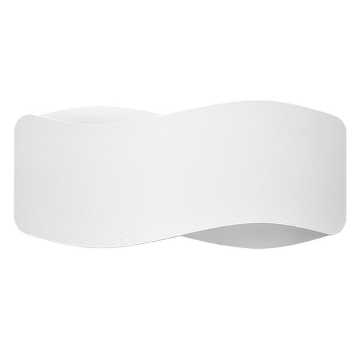 Aluminium up down wall light white, Keely