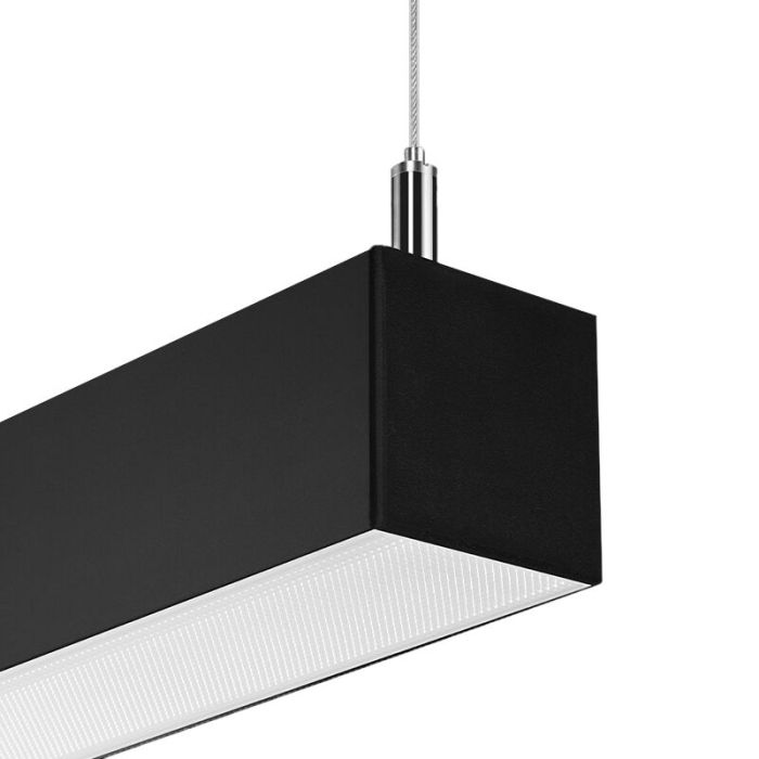 Aluminium pendant light black, Mascha, 31W, 3000K LED