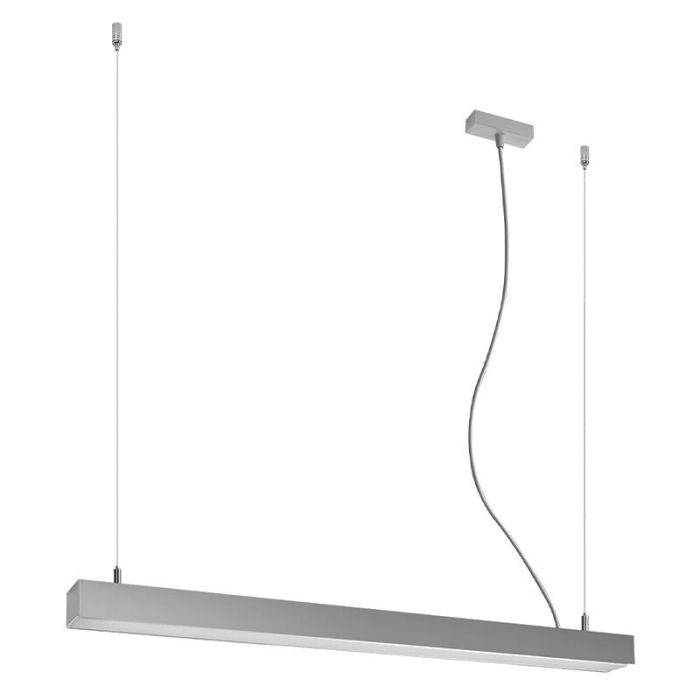 Aluminium pendant light grey, Mascha, 31W, 3000K LED