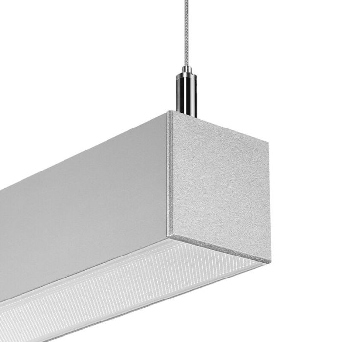 Aluminium pendant light grey, Mascha, 31W, 3000K LED