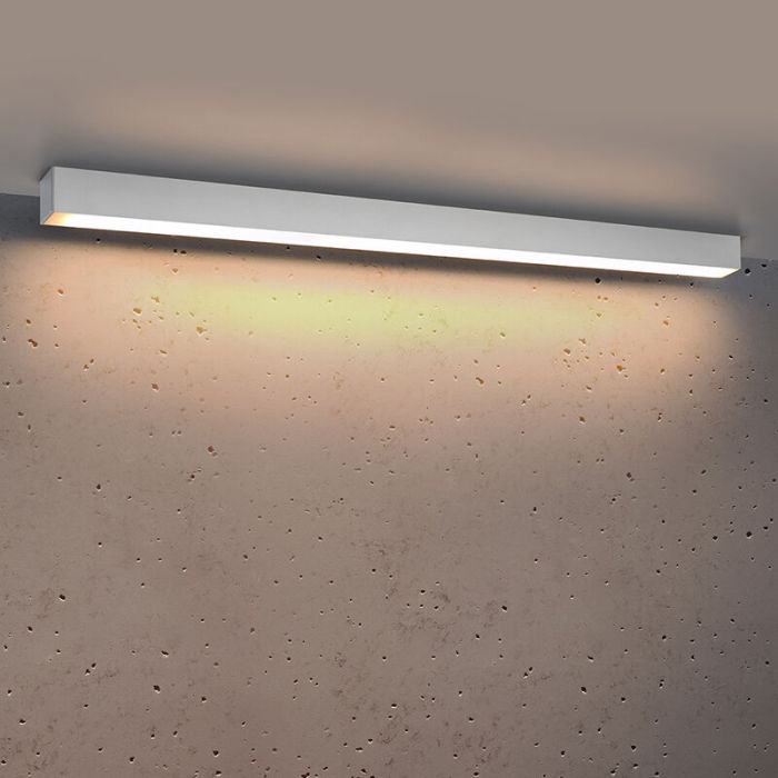 Aluminium ceiling light white, Mascha, 31W, 3000K LED