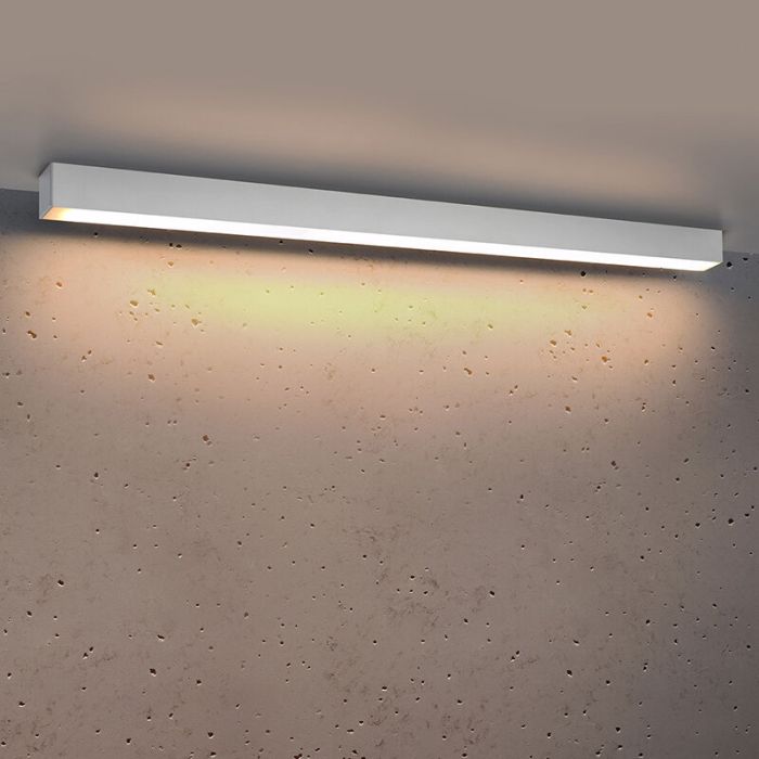Aluminium ceiling light white, Mascha, 38W, 3000K LED