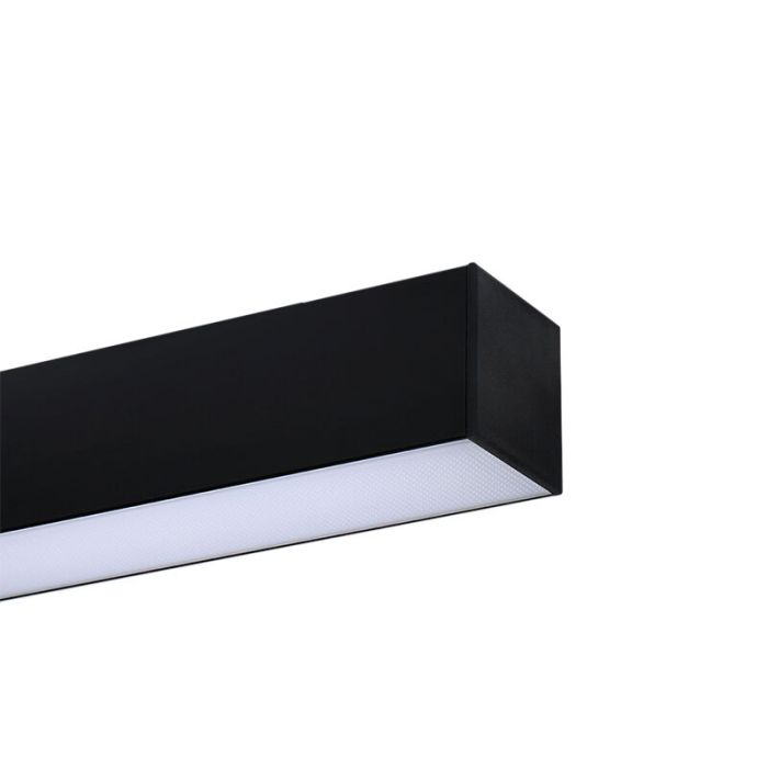 Aluminium ceiling light black, Mascha, 38W, 3000K LED