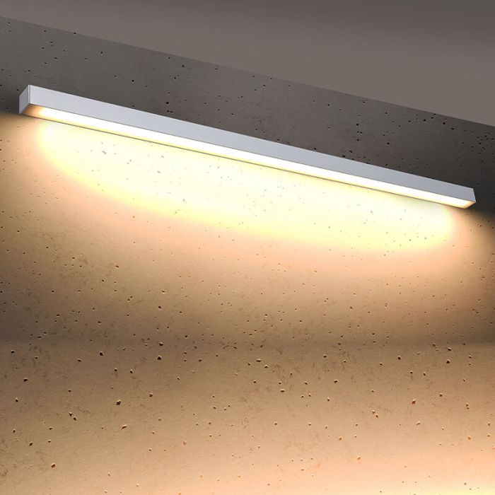 Aluminium wall light white, Mascha, 48W, 3000K LED