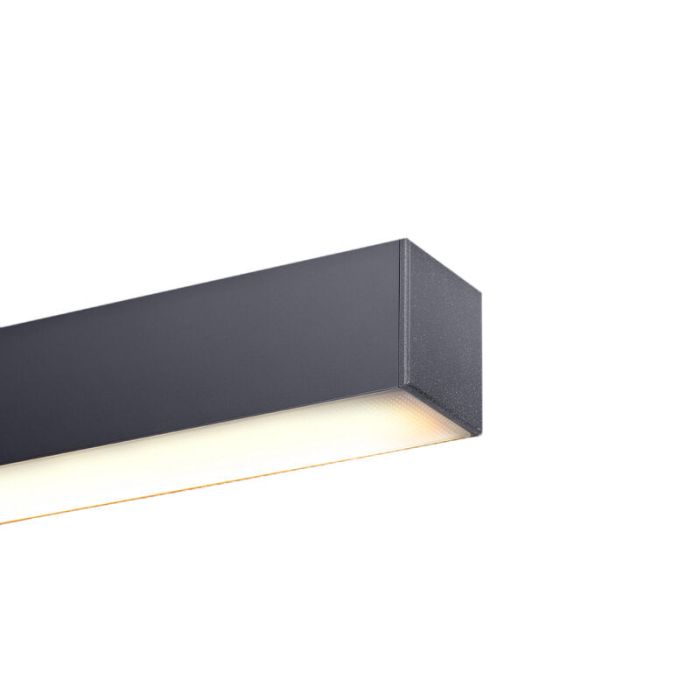 Aluminium ceiling light grey, Mascha, 48W, 3000K LED