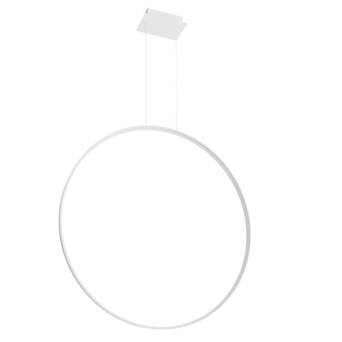Aluminium pendant light white, Ringo, 70W, 3000K LED