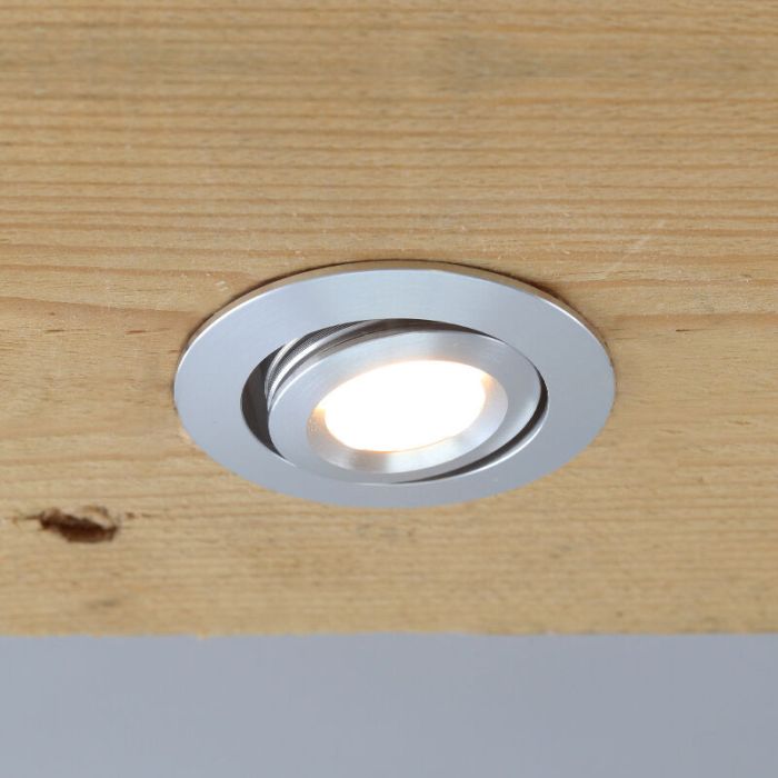 2 adjustable porch spotlights Rona, IP44, with connection set and remote control, chrome