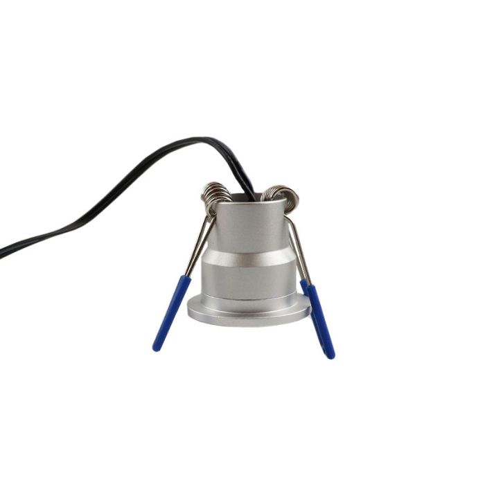 3 chrome porch spotlights Dico, IP65, with connection set and remote control