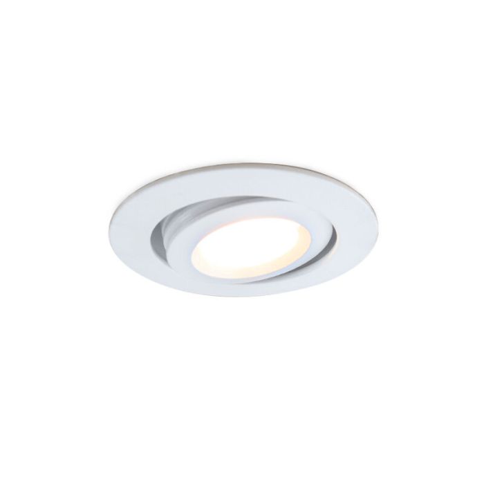 3 adjustable porch spotlights Rona, IP44, with connection set and remote control, white