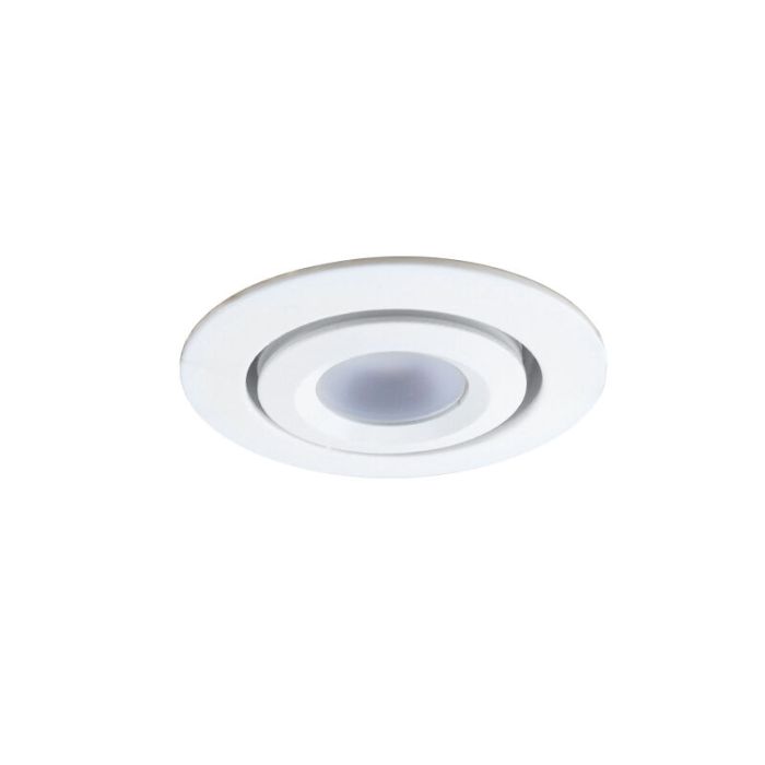 3 adjustable porch spotlights Rona, IP44, with connection set and remote control, white