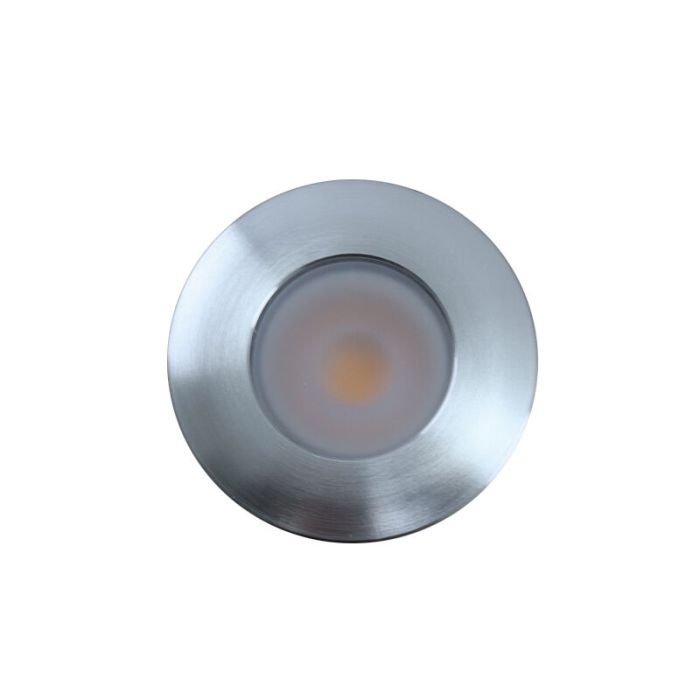 7 round chrome surface mounted spotlights Vasso, IP44, with connection set and remote control
