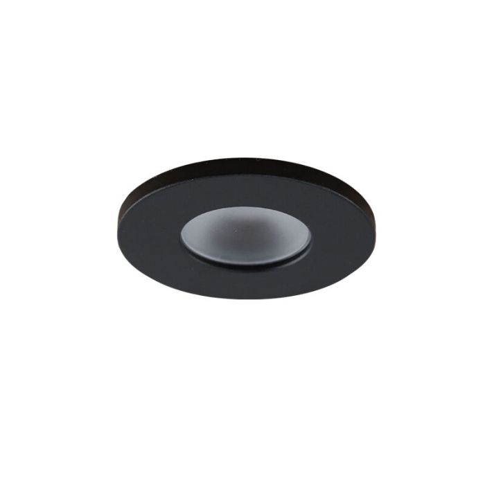 8 black smart porch spotlights Dico, IP65, with connection set