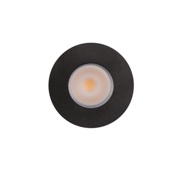 8 black smart porch spotlights Dico, IP65, with connection set