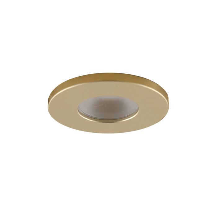3 brass porch spotlights Dico, IP65, with connection set and remote control