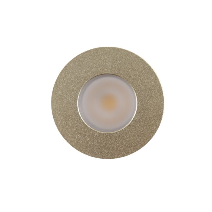 3 brass porch spotlights Dico, IP65, with connection set and remote control