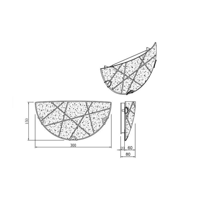 White wall light modern, Fortes