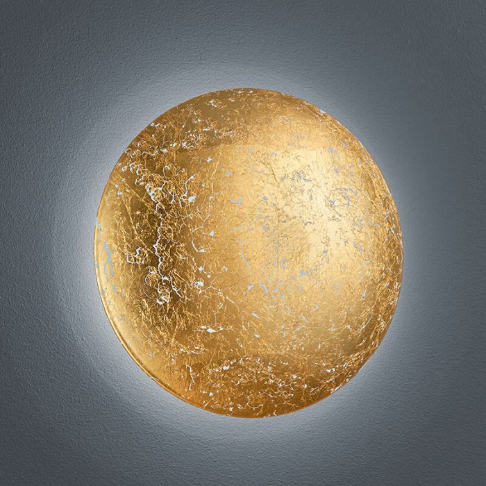 Golden wall light design, Wilke, 8W, 3000K LED