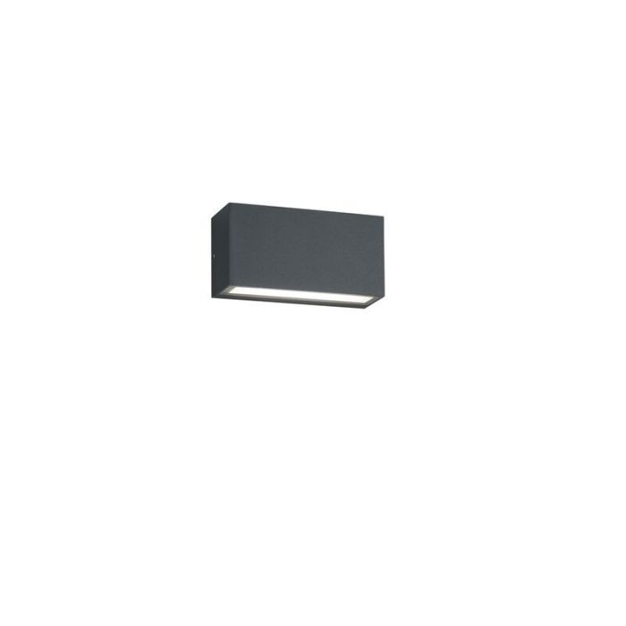 Anthracite outdoor light modern, Seby, 10W, 3000K LED, IP65