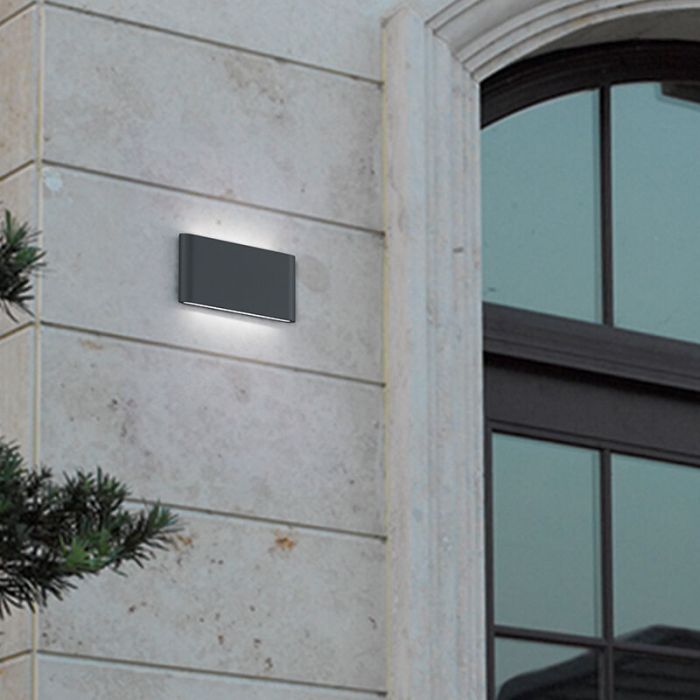 Anthracite outdoor light modern, Bridlington, 4,5W, 3000K LED, IP54