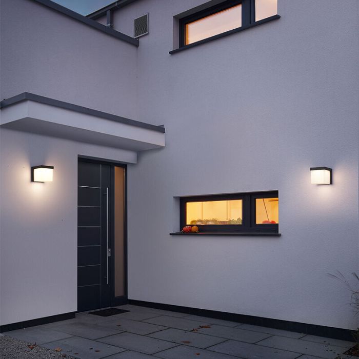 Anthracite outdoor light aluminium, Faro, 3,5W, 3000K LED, IP54
