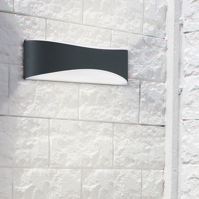 Black outdoor light modern, Bernadina, 9W, 3000K LED, IP65