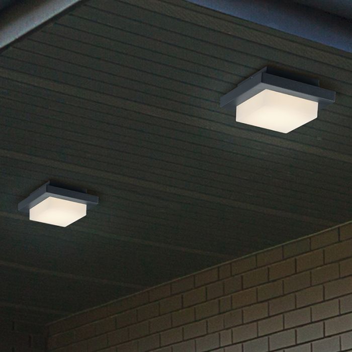 Anthracite outdoor light aluminium, Bletchley, 3,5W, 3000K LED, IP54