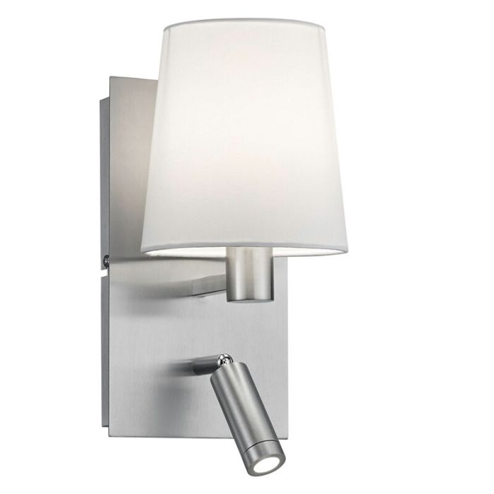 Nickel wall light design, Soro, 40W, 3000K LED, with switch