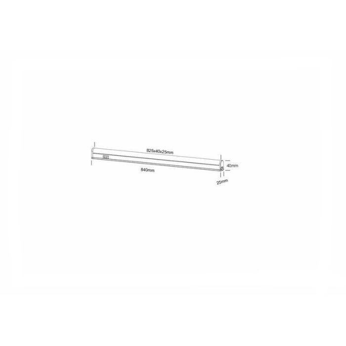 White ceiling light plastic, Irmak, 13W, 3000K LED, with switch