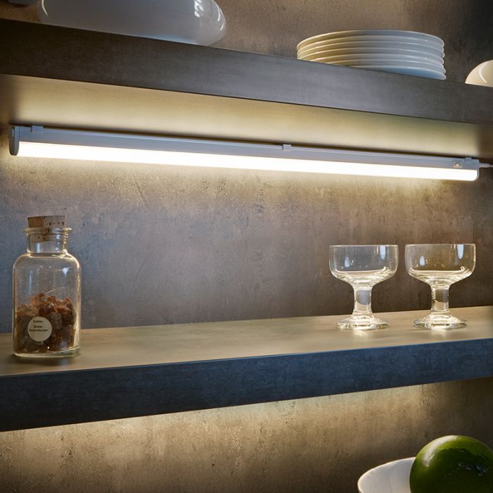 White ceiling light plastic, Irmak, 13W, 3000K LED, with switch