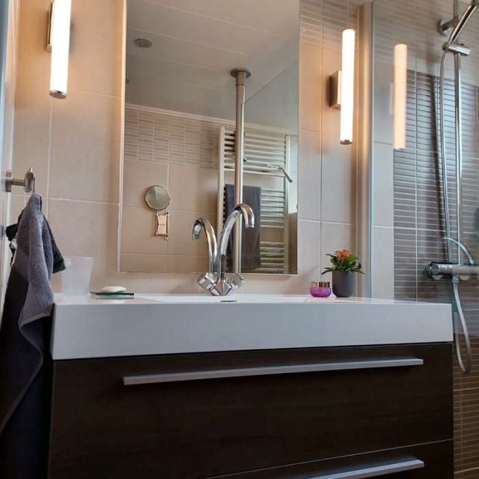 Chrome mirror lighting modern, Staby, 4,3W, 3000K LED, IP44, with switch