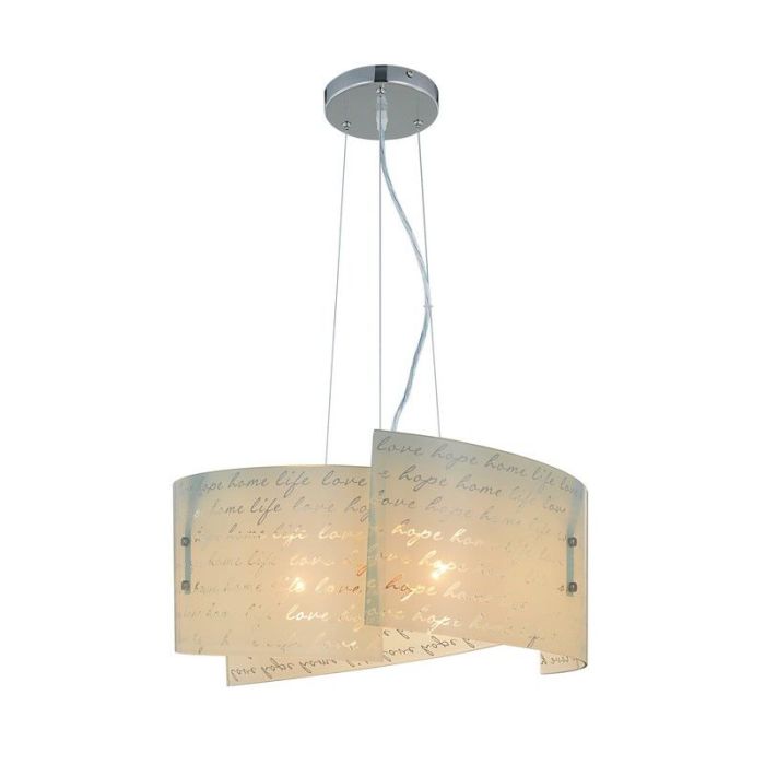 White pendant light design, Anna