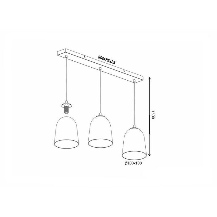 Nickel pendant light modern, Nuhad