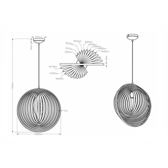 Modern pendant light wood, Xoelle