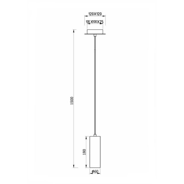 Nickel pendant light modern, Kaso
