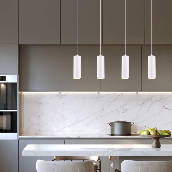 White pendant light modern, Kaso