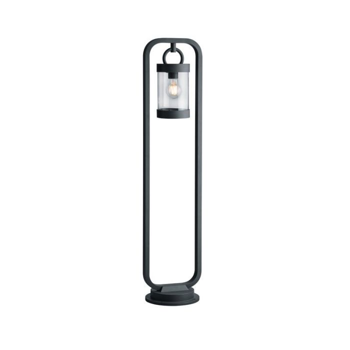 Anthracite outdoor floor lamp with dusk to dawn sensor modern, Sambesi, IP44
