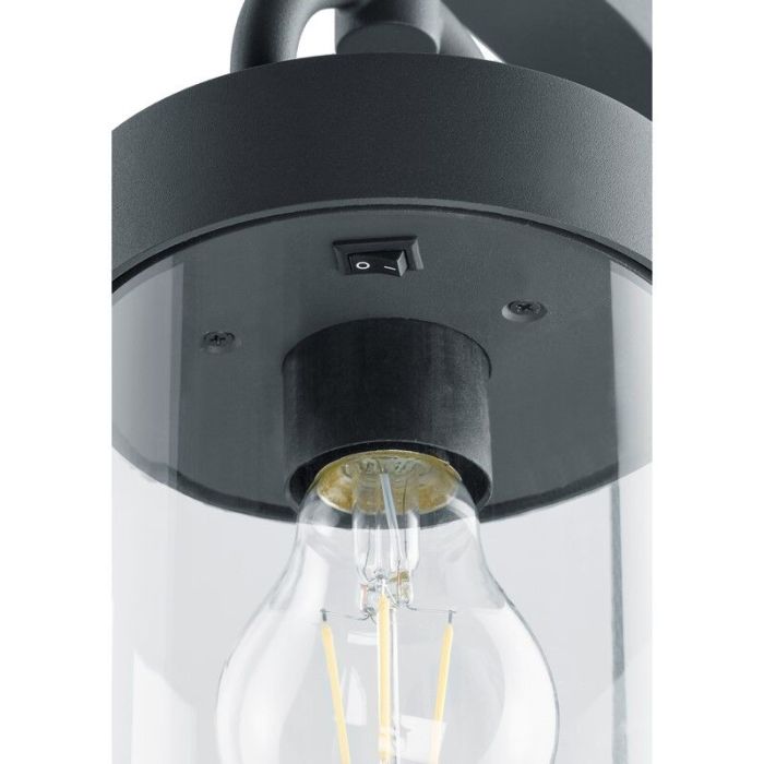 Anthracite outdoor floor lamp with dusk to dawn sensor modern, Sambesi, IP44