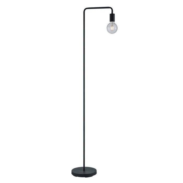 Black floor lamp modern, Ritual, with switch