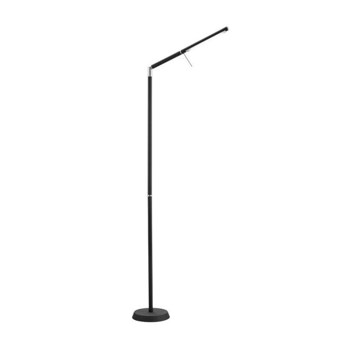 Black floor lamp modern, Rebel, 6W, 3000K LED, with touch dimmer