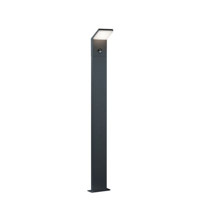 Anthracite outdoor floor lamp with motion sensor modern, Solana, 9W, 3000K LED, IP54