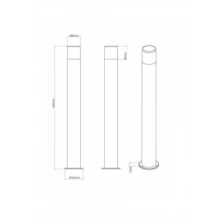 Rust Coloured outdoor light modern, Fjelso, IP44