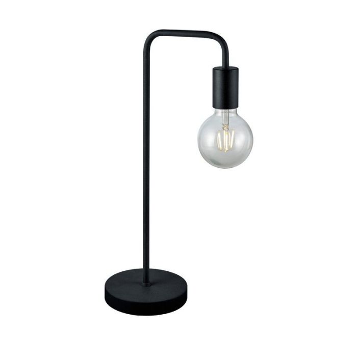 Black table lamp modern, Ritual, with switch