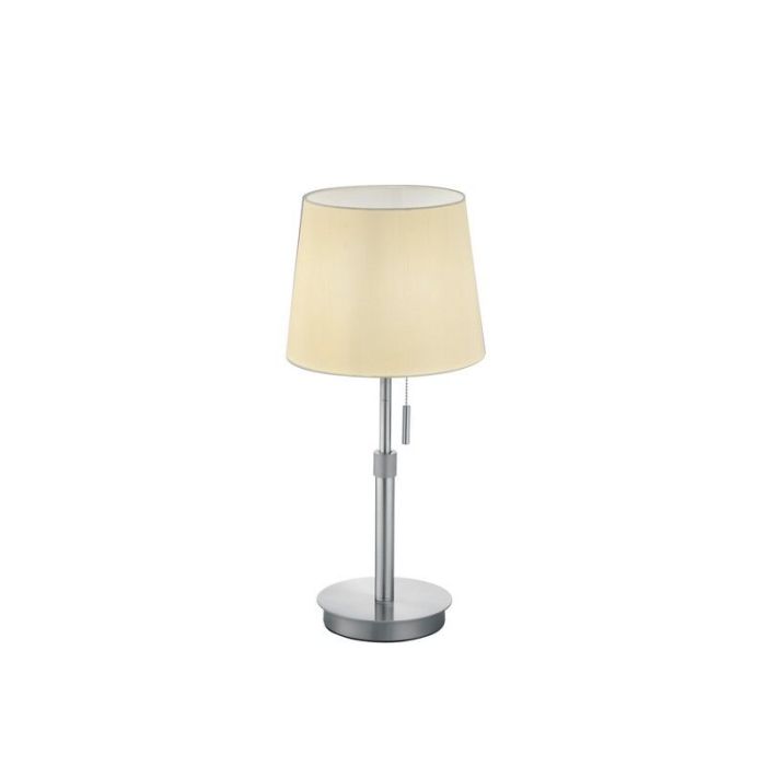 Nickel table lamp classic, Niva, with pull switch