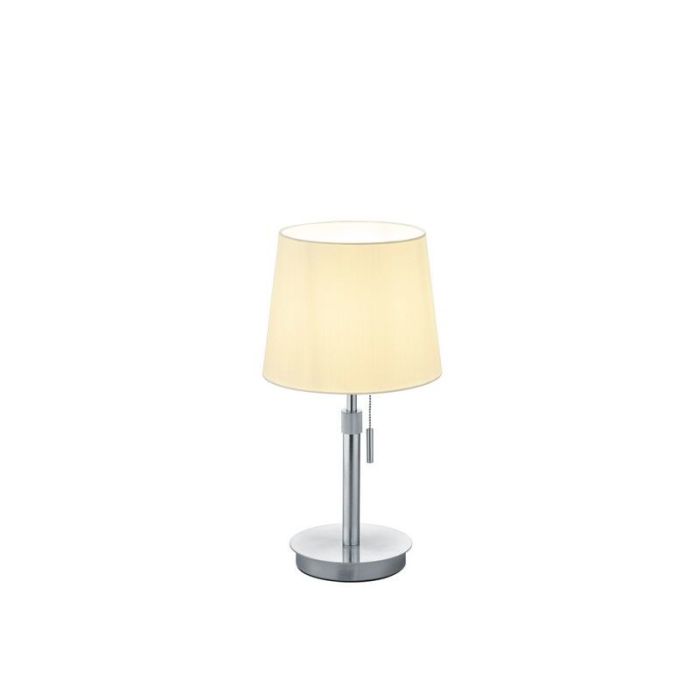 Nickel table lamp classic, Niva, with pull switch