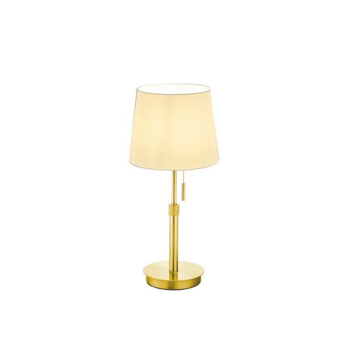 Brass table lamp modern, Niva, with pull switch