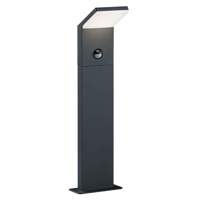 Anthracite outdoor floor lamp with motion sensor modern, Solana, 9W, 3000K LED, IP54