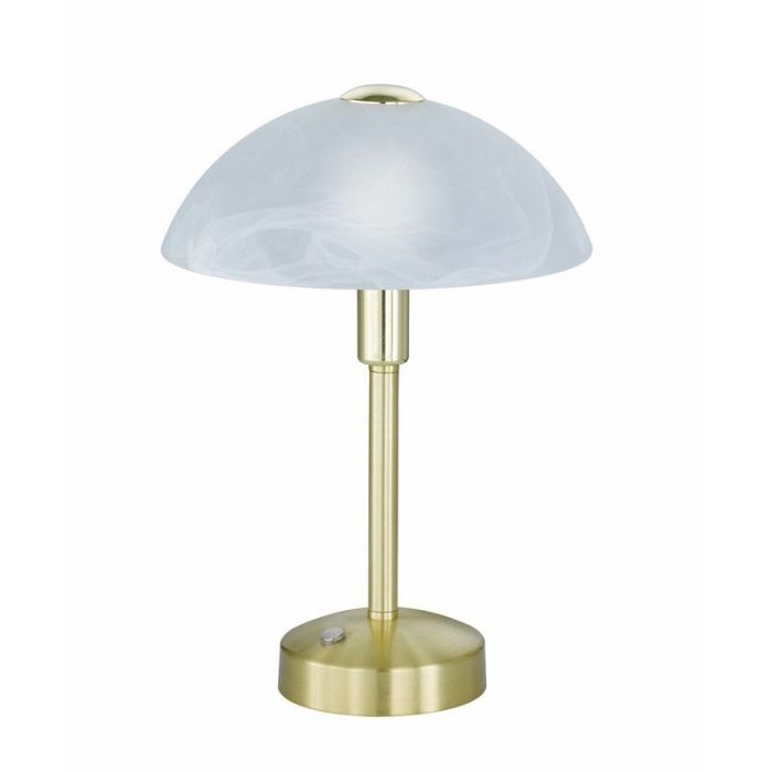 Brass banker's lamp classic, Notaris, 4W, 3000K LED, with switch