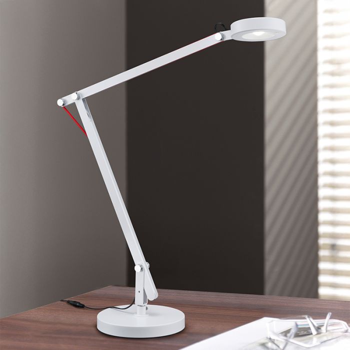 White table lamp modern, Pardoes, 5W, 3000K LED, with switch