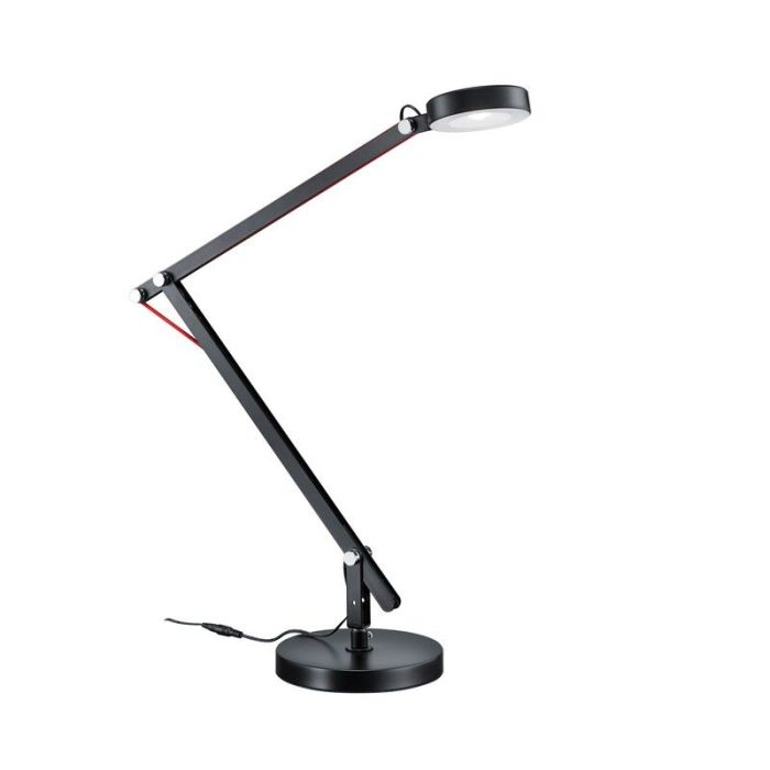 Black table lamp modern, Pardoes, 5W, 3000K LED, with switch