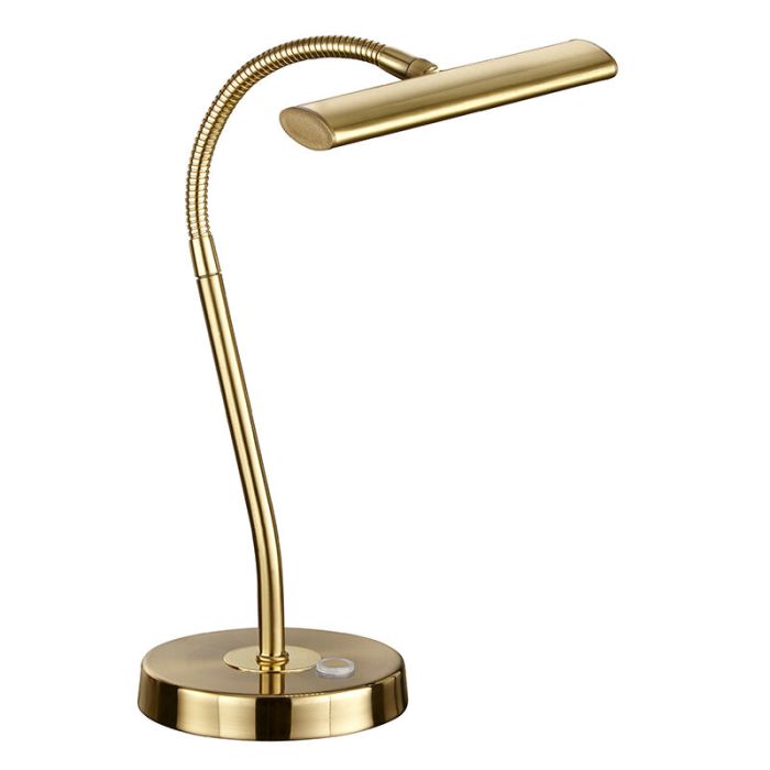Brass table lamp modern, Eliza, 4W, 3000K LED, with switch